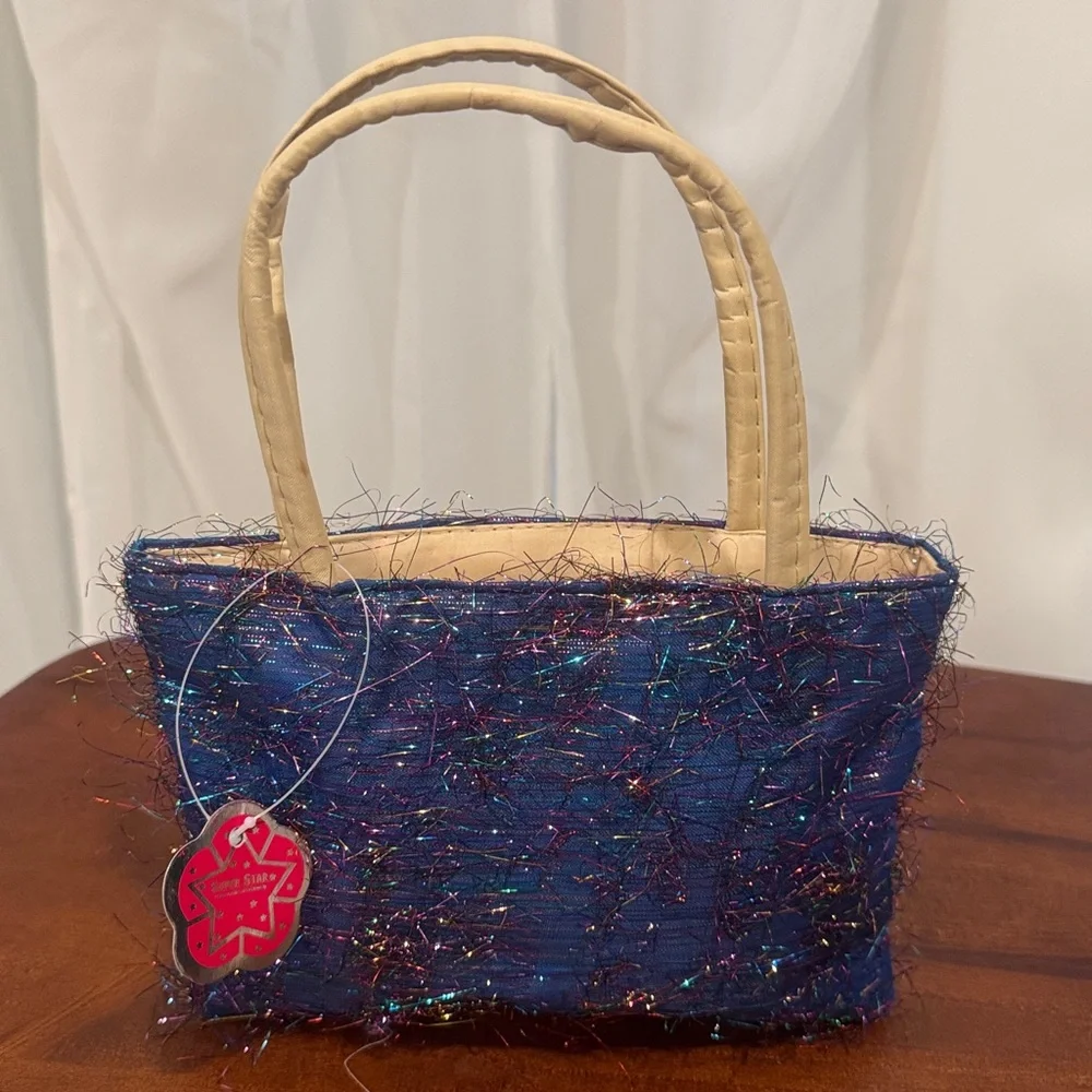 One dozen new miniature tinsel totes/handbags - Picture 2 of 2